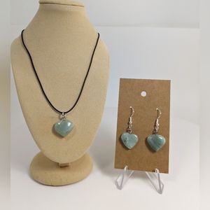 Green Aventurine Set, gemstone jewelry, stone of opportunity, gift idea